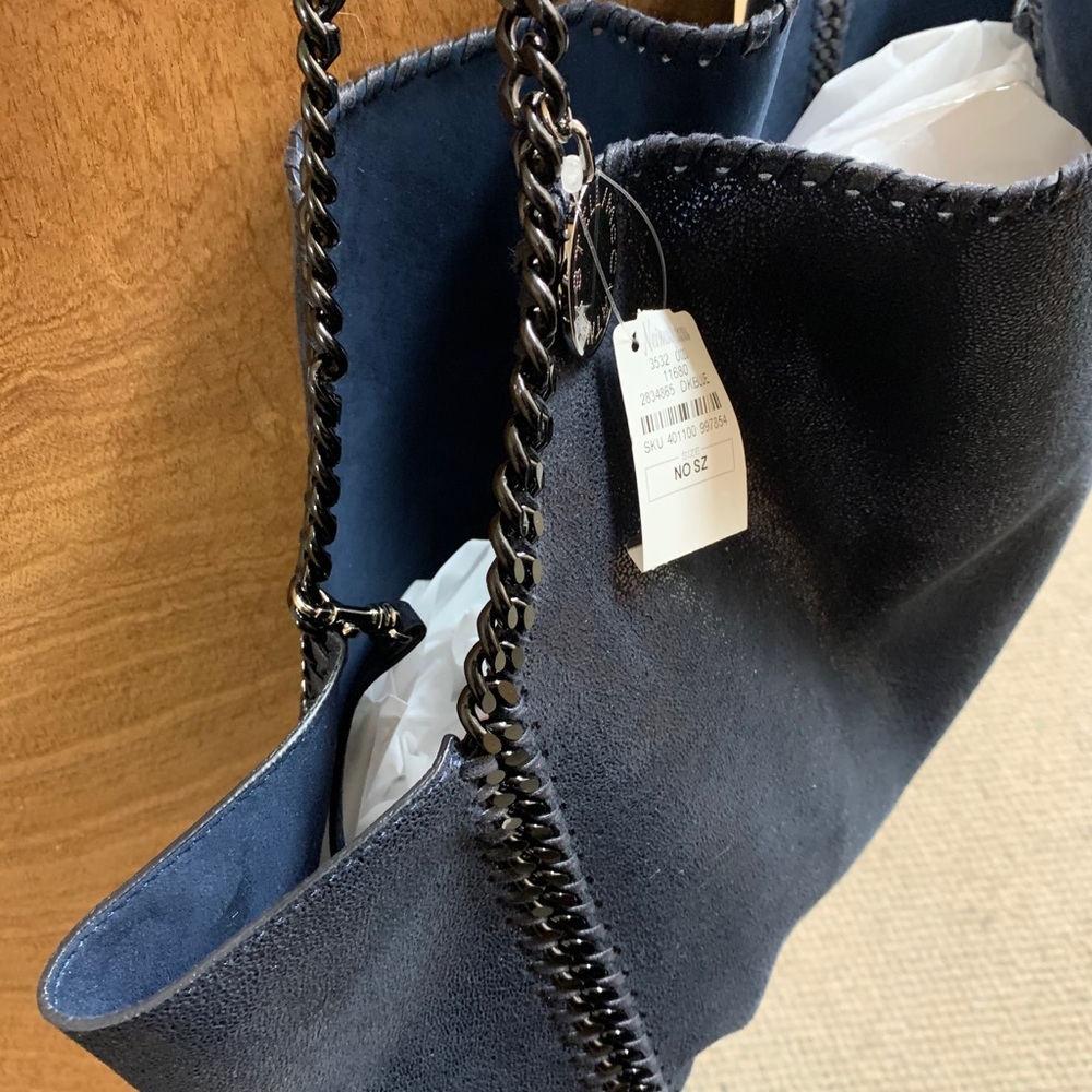 Stella McCartney Falabella large tote in blue - Picture 7 of 7